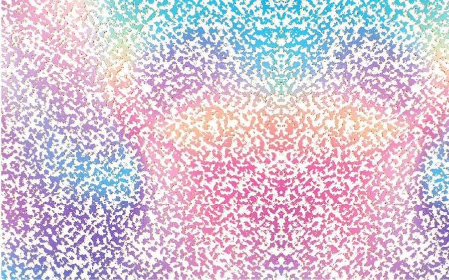 Rainbow Splatter Pattern Sheet - CMB Pattern Acrylic
