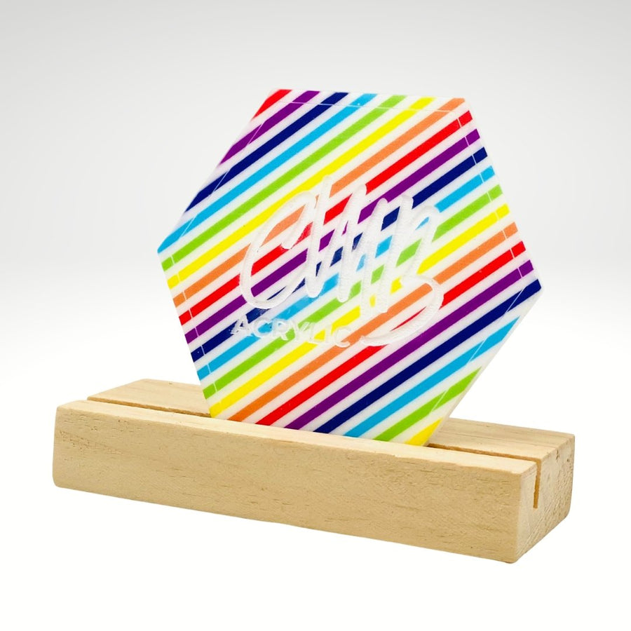 Rainbow Stripes Pattern Sheet - CMB Pattern Acrylic
