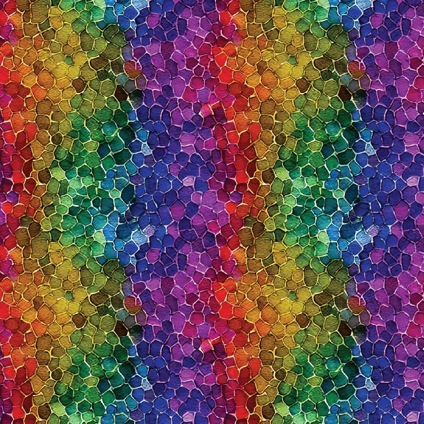 Rainbow Terrazzo Tiles Pattern Acrylic Sheets - CMB Pattern Acrylic