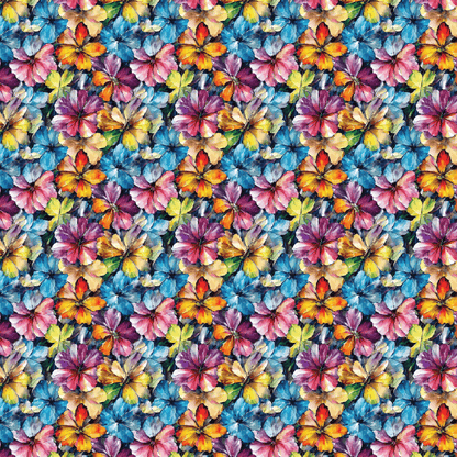 Rainbow Watercolor Wildflower Pattern Acrylic Sheets - CMB Pattern Acrylic