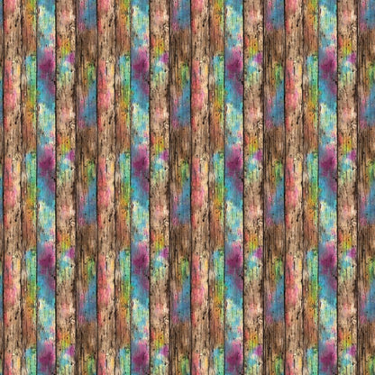 Rainbow Weathered Wood Pattern Acrylic Sheets - CMB Pattern Acrylic