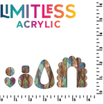 Rainbow Weathered Wood Pattern Acrylic Sheets - CMB Pattern Acrylic