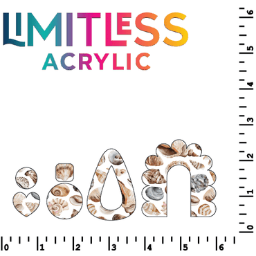 Realistic Seashells Pattern Acrylic Sheets - CMB Pattern Acrylic