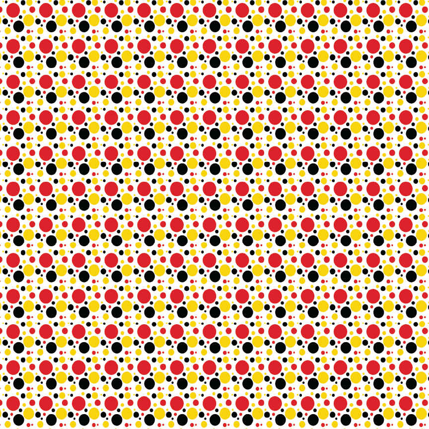 Red, Gold, & Black Dots Pattern Acrylic Sheet - CMB Pattern Acrylic