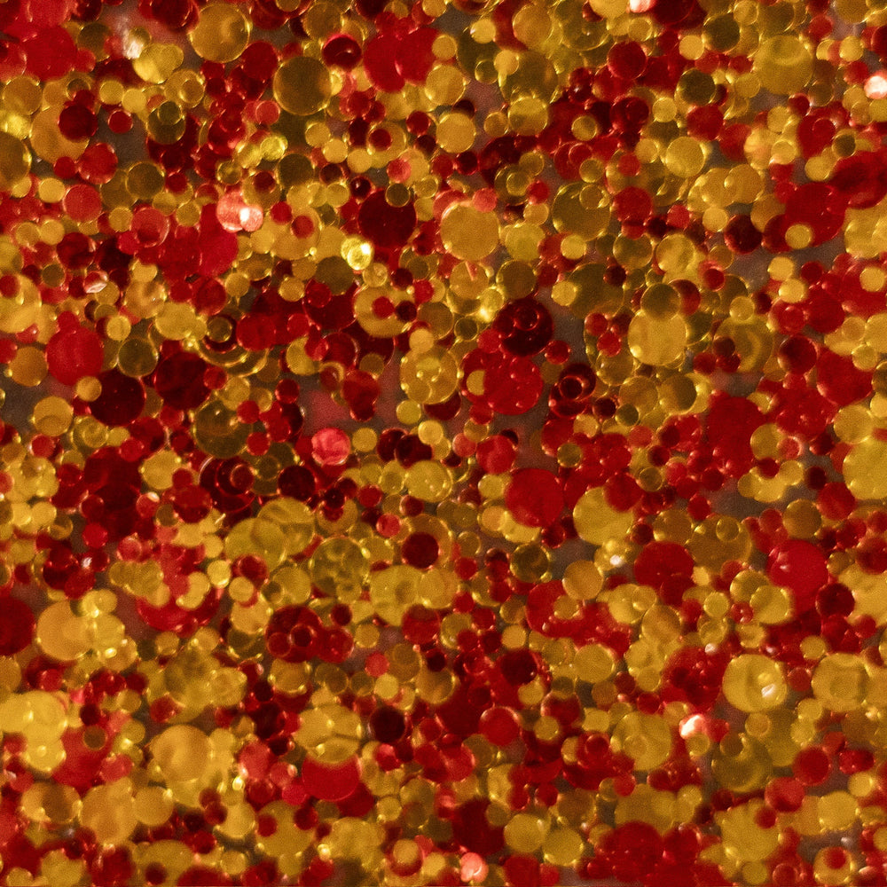 Red & Gold Confetti Dots Cast Acrylic Sheets - Acrylic Sheets