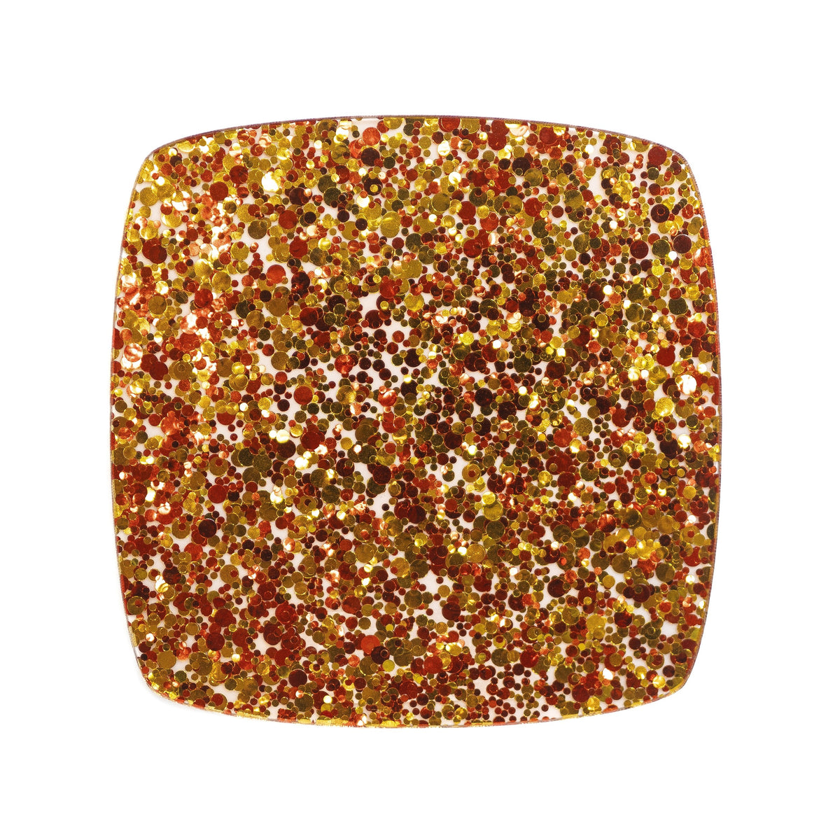 Red & Gold Glitter Dots Cast Acrylic | Glitter Acrylic Sheet | CMB Acrylic