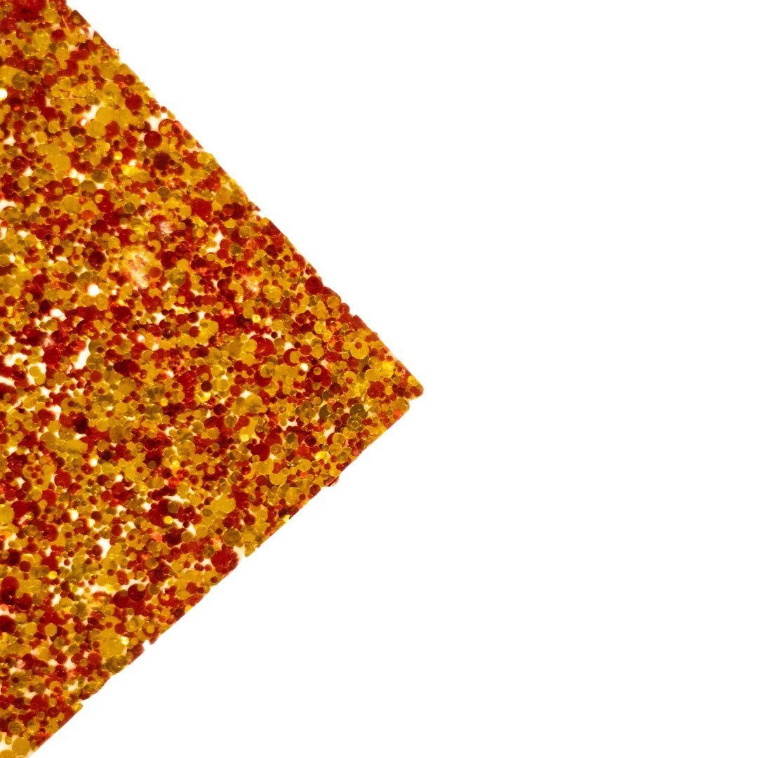 Red & Gold Glitter Dots Cast Acrylic | Glitter Acrylic Sheet | CMB Acrylic