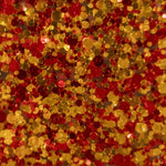 Red & Gold Glitter Dots Cast Acrylic | Glitter Acrylic Sheet | CMB Acrylic