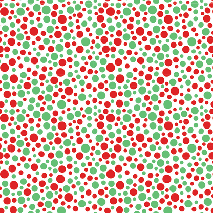Red & Green Polka Dots Pattern Acrylic Sheet - CMB Pattern Acrylic