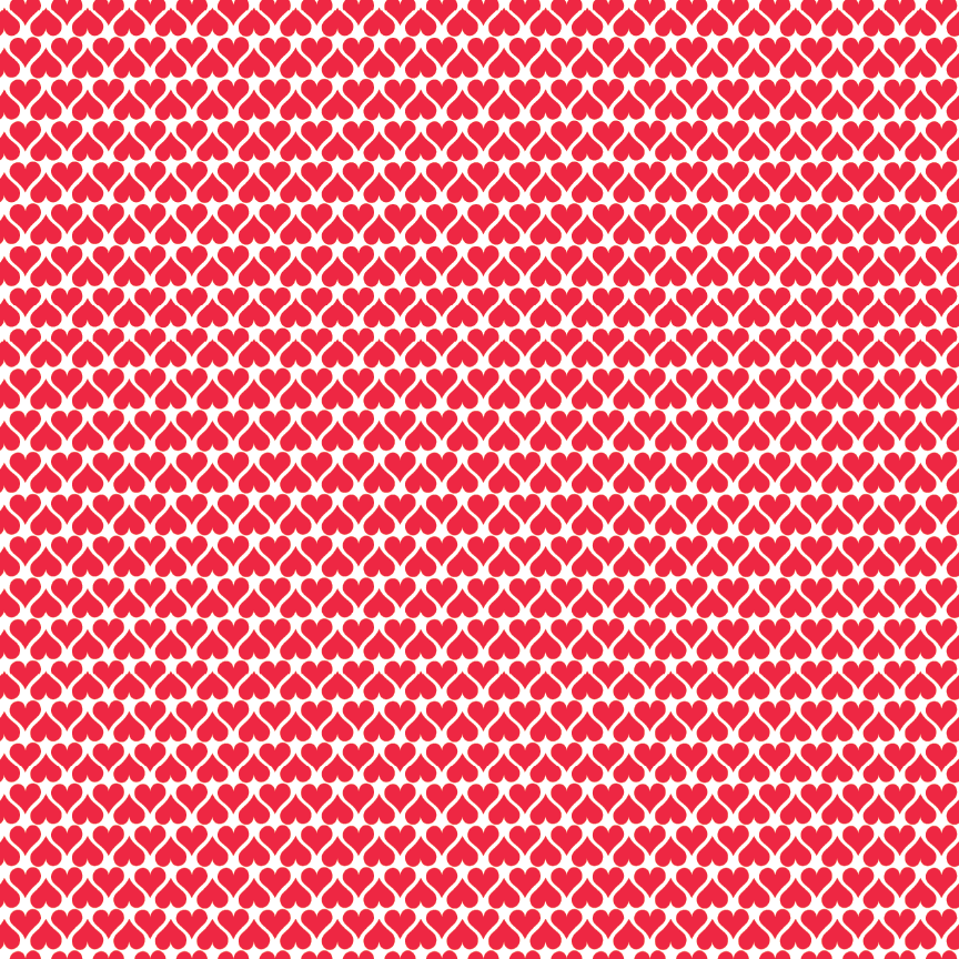 Red Hearts Trees Pattern Acrylic Sheet - CMB Pattern Acrylic