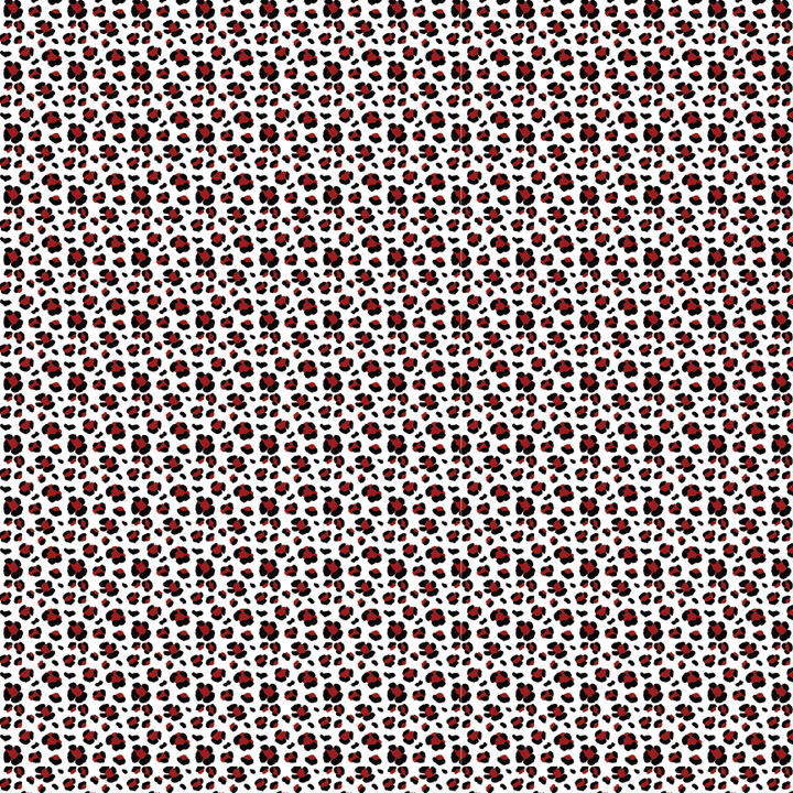 Red Leopard Pattern Acrylic Sheet - CMB Pattern Acrylic