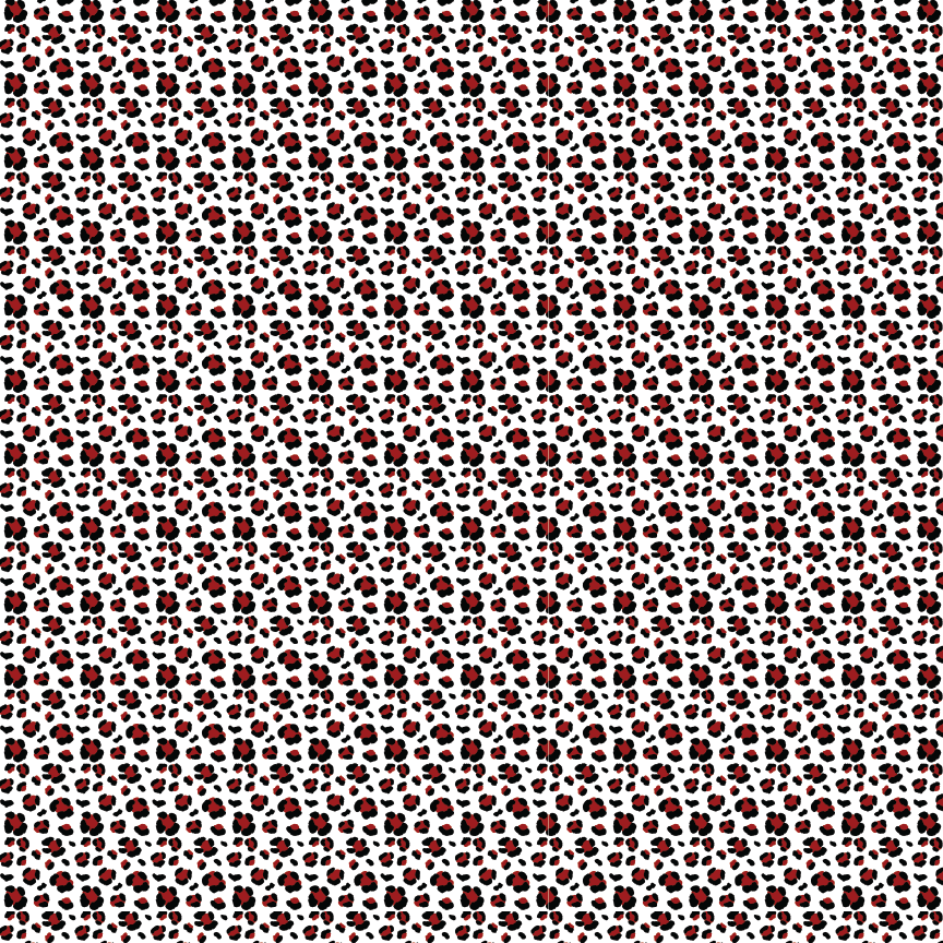 Red Leopard Pattern Acrylic Sheet - CMB Pattern Acrylic