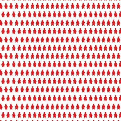 Red Penguins Pattern Acrylic Sheets - CMB Pattern Acrylic