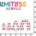 Red Penguins Pattern Acrylic Sheets - CMB Pattern Acrylic