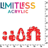 Red Reindeer Pattern Acrylic Sheets - CMB Pattern Acrylic