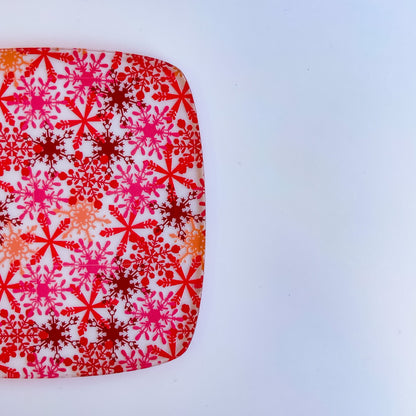 Red Snowflakes Pattern Acrylic Sheets - CMB Pattern Acrylic