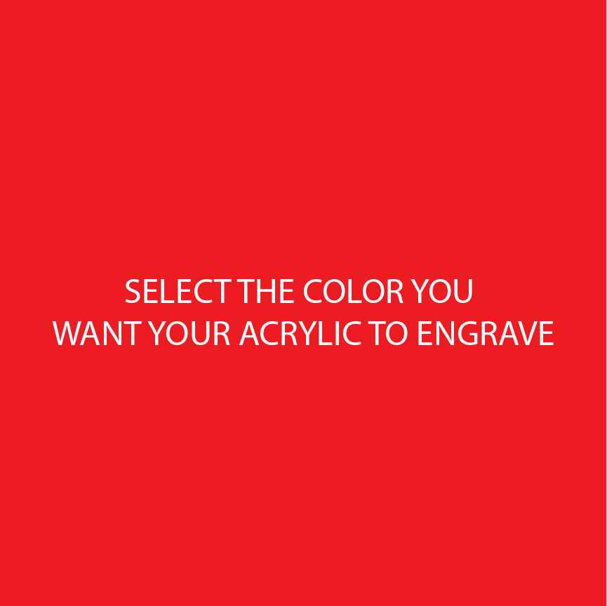 Red Two Tone Acrylic Sheets | SELECT YOUR ENGRAVE COLOR - CMB Two Tone