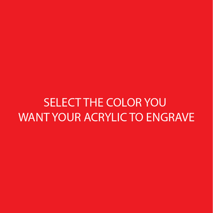 Red Two Tone Acrylic Sheets | SELECT YOUR ENGRAVE COLOR - CMB Two Tone
