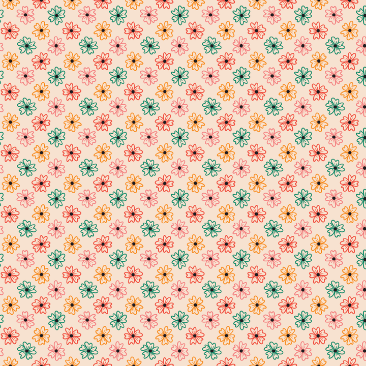 Retro Floral Pattern Acrylic Sheets - CMB Pattern Acrylic