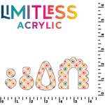 Retro Floral Pattern Acrylic Sheets - CMB Pattern Acrylic