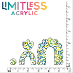 Retro Geo Swirly Swirls Pattern Acrylic Sheet - CMB Pattern Acrylic