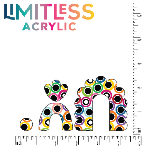 Retro Spots Pattern Acrylic Sheet - CMB Pattern Acrylic
