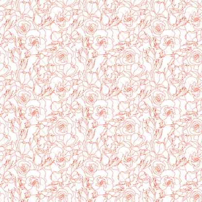 Roses Line Art Pattern Acrylic Sheets - CMB Pattern Acrylic