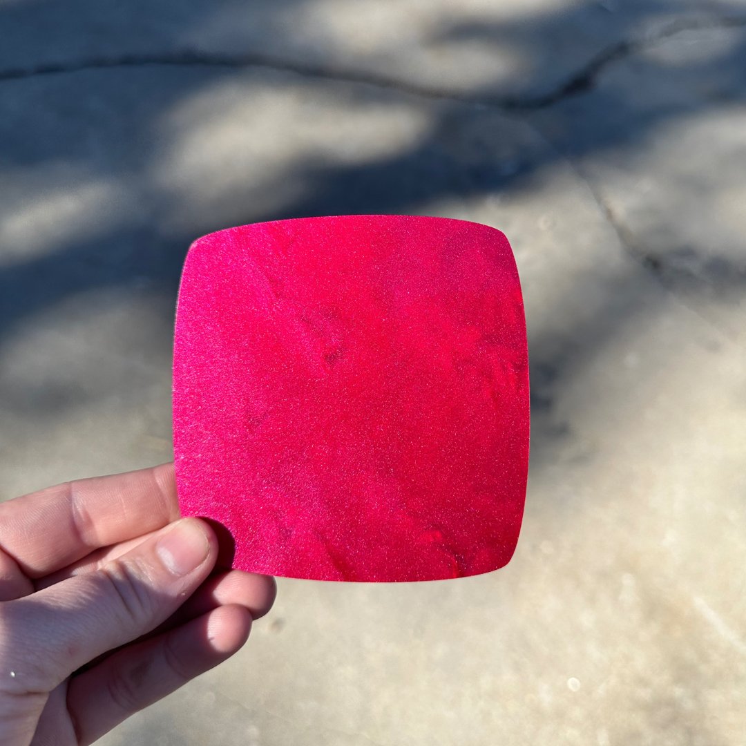 Rosy Red Pearlescent Shimmer Cast Acrylic | Pearlescent Acrylic Sheet | CMB Acrylic
