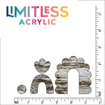 Rustic White Wood Pattern Acrylic Sheet - CMB Pattern Acrylic