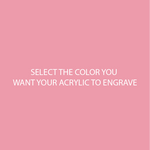 Salmon Two Tone Acrylic Sheets | SELECT YOUR ENGRAVE COLOR - CMB Two Tone