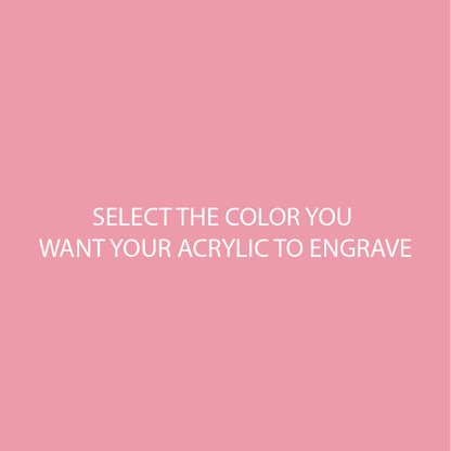 Salmon Two Tone Acrylic Sheets | SELECT YOUR ENGRAVE COLOR - CMB Two Tone