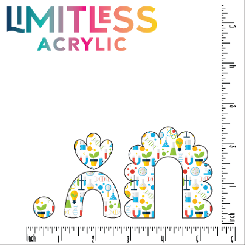 Science 1 Pattern Acrylic Sheet - CMB Pattern Acrylic