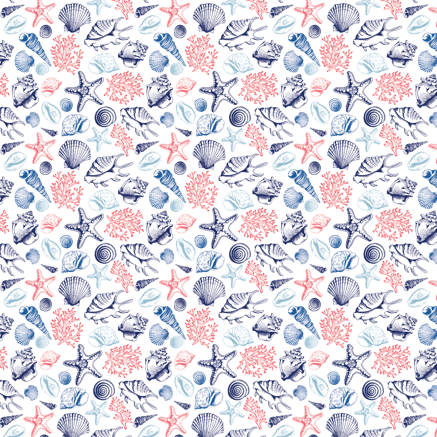 Seashells Pattern Acrylic Sheets - CMB Pattern Acrylic