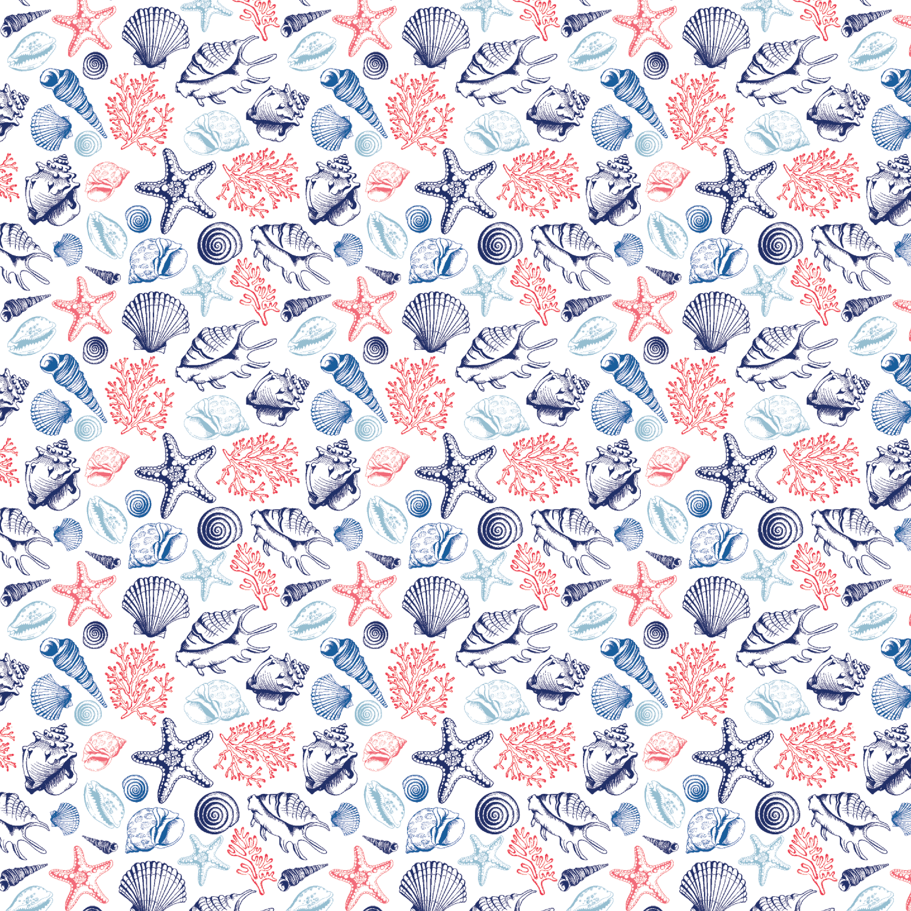 Seashells Pattern Acrylic Sheets - CMB Pattern Acrylic