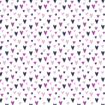 Shades of Purple Hearts Pattern Acrylic Sheets - CMB Pattern Acrylic