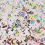 Silver Holographic Flake Glitter Cast Acrylic | Glitter Acrylic Sheet | CMB Acrylic