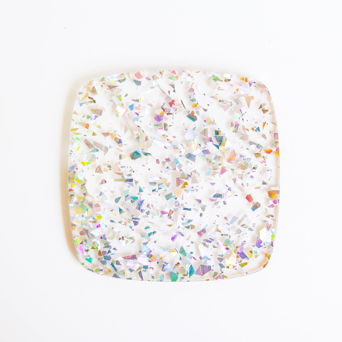 Silver Holographic Flake Glitter Cast Acrylic | Glitter Acrylic Sheet | CMB Acrylic