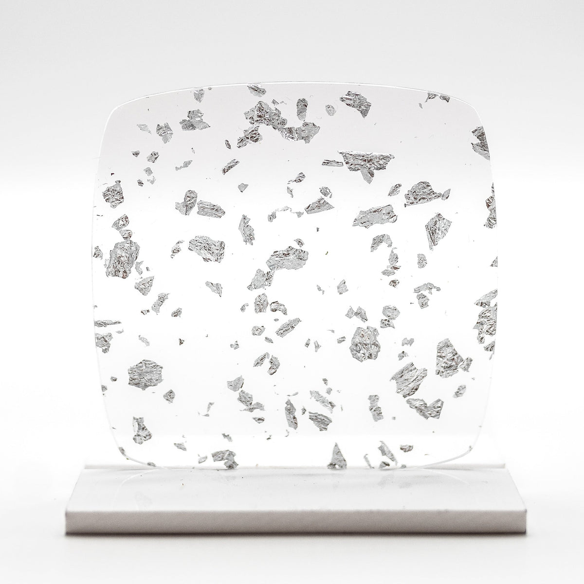 Silver Metallic Foil Flakes Glitter Cast Acrylic | Metallic Acrylic Sheet | CMB Acrylic