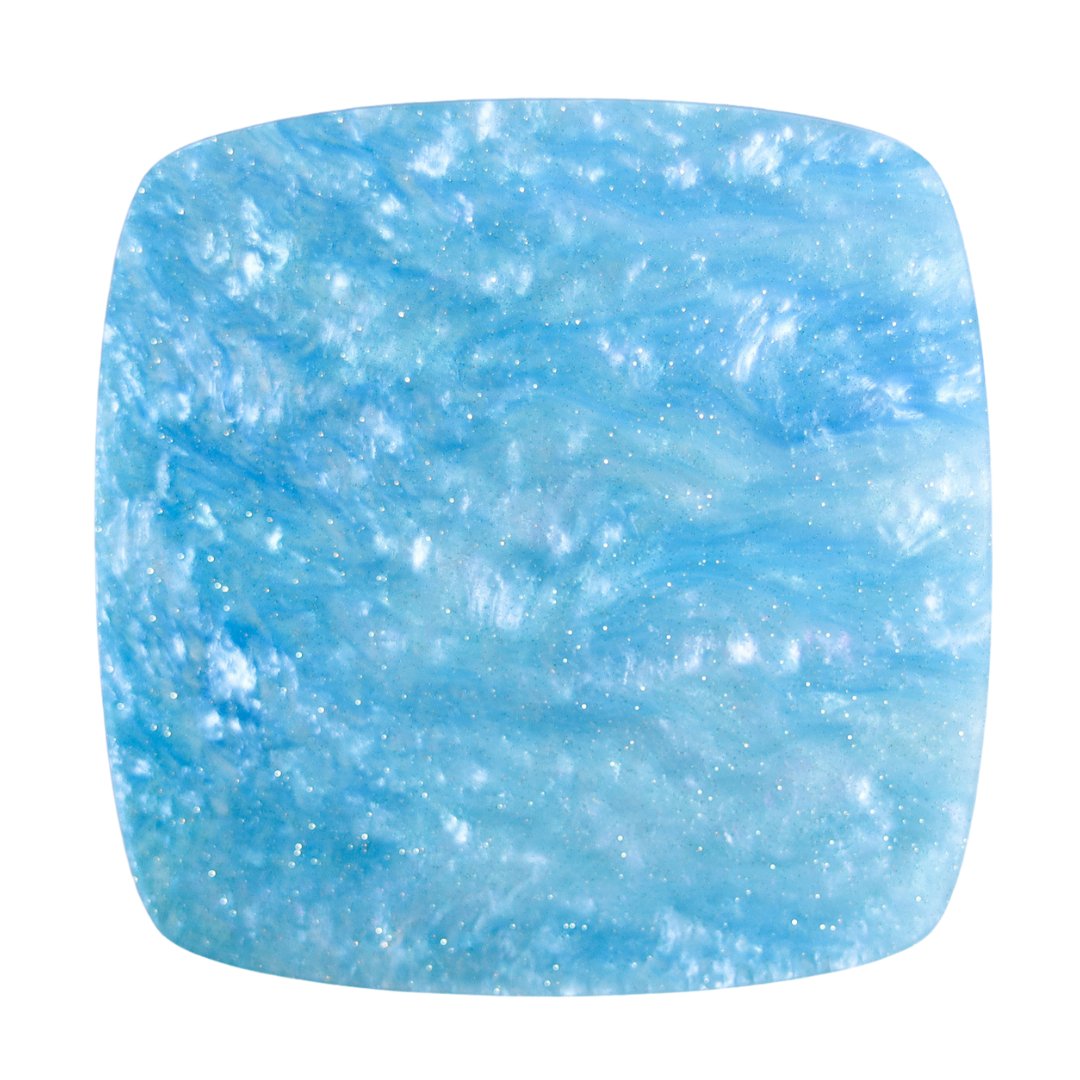 Sky Blue Marbled Glitter Cast Acrylic | Marbled Acrylic Sheet | CMB Acrylic