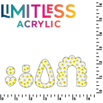 Smiley Daisy Pattern Acrylic Sheet - CMB Pattern Acrylic