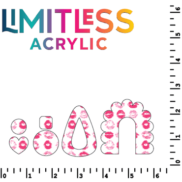 Smooches Pattern Acrylic Sheets - CMB Pattern Acrylic
