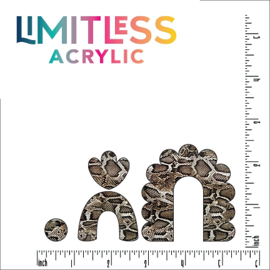 Snake Skin Pattern Acrylic Sheet - CMB Pattern Acrylic