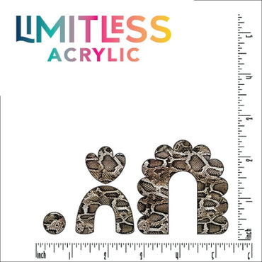 Snake Skin Pattern Acrylic Sheet - CMB Pattern Acrylic