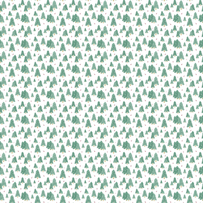 Snow Capped Christmas Trees Pattern Acrylic Sheet - CMB Pattern Acrylic