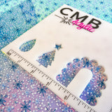 Snowflake 1 Pattern Acrylic Sheet - CMB Pattern Acrylic