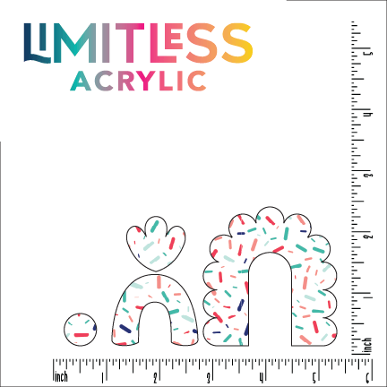 Sprinkles Pattern Acrylic Sheet - CMB Pattern Acrylic