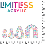 Squiggles Confetti Pattern Acrylic Sheets - CMB Pattern Acrylic