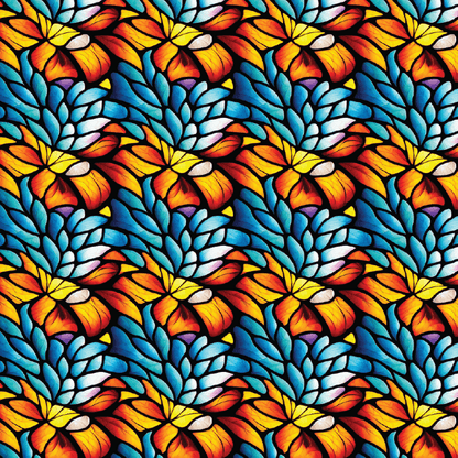 Stained Glass 1 Pattern Acrylic Sheet - CMB Pattern Acrylic