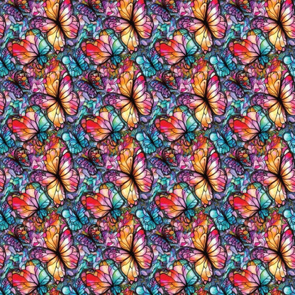 Stained Glass Butterflies Pattern Acrylic Sheets - CMB Pattern Acrylic