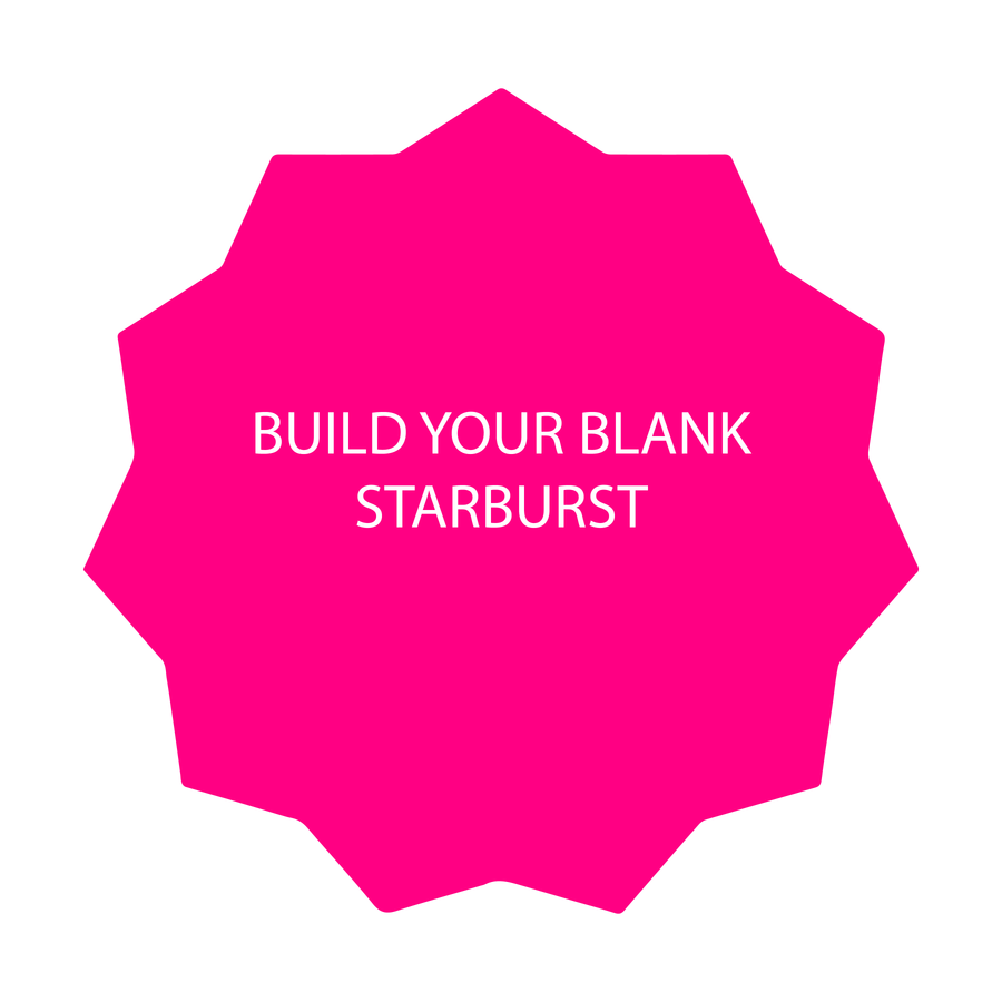 Starburst Round Circle Acrylic Blanks - Blank Builder Shapes